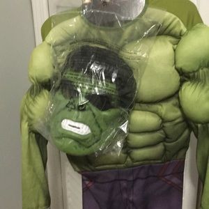 🎃NWT Hulk Costume with Mask, size med 8-10